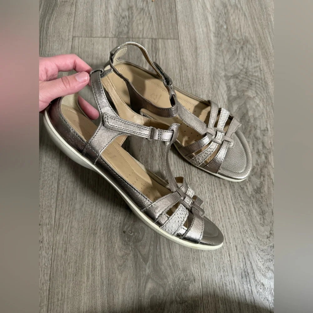 ECCO Women's Metallic Sandals - Picture 1 of 7